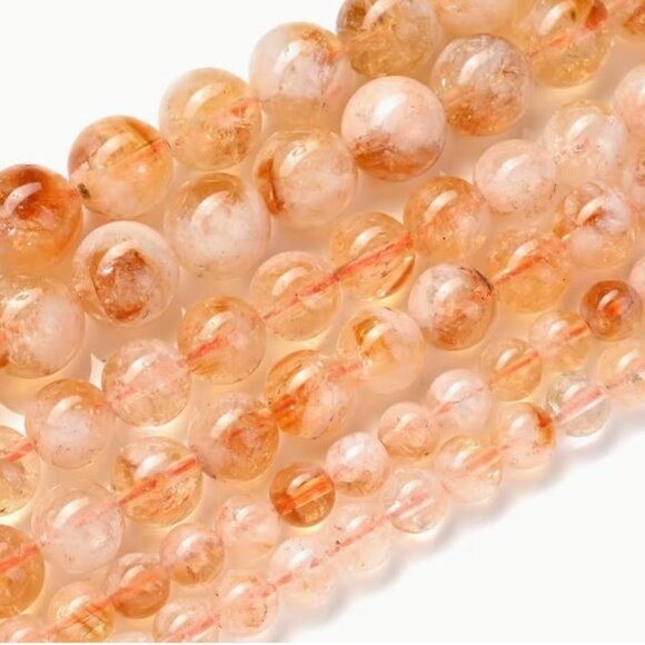 Natural Citrine Stone Beads Golden Color - Picture 2 of 3